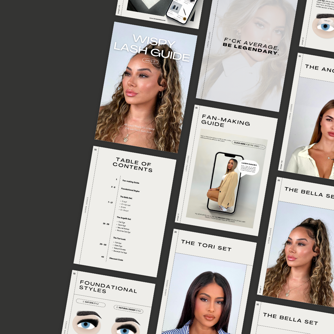 BUNDLE: Wispy Lash Guide Part 1-6 + Eye Design eBook